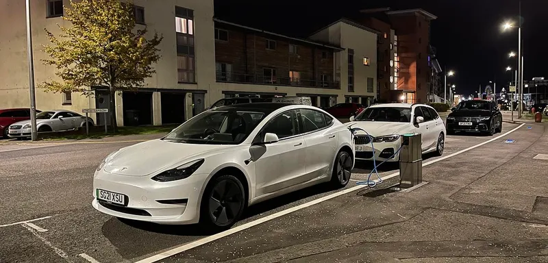 Urban Fox chargepoint on South Victoria Dock Road