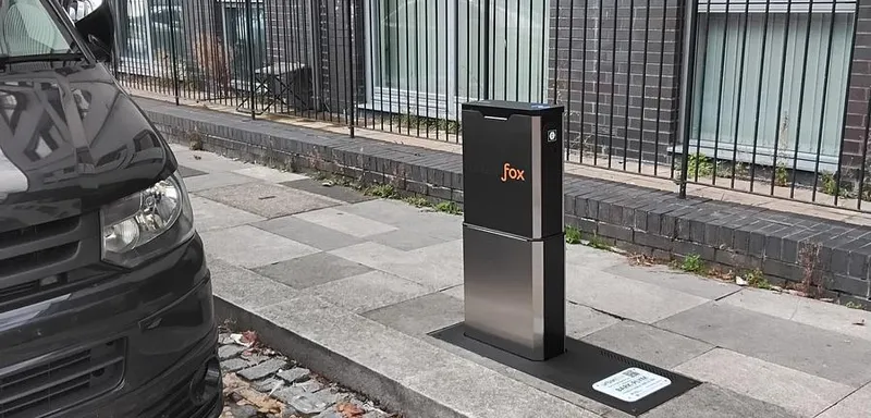 Urban Fox chargepoint on Brittany Street