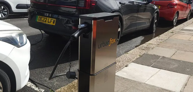 Urban Fox chargepoint on Northumberland Terrace