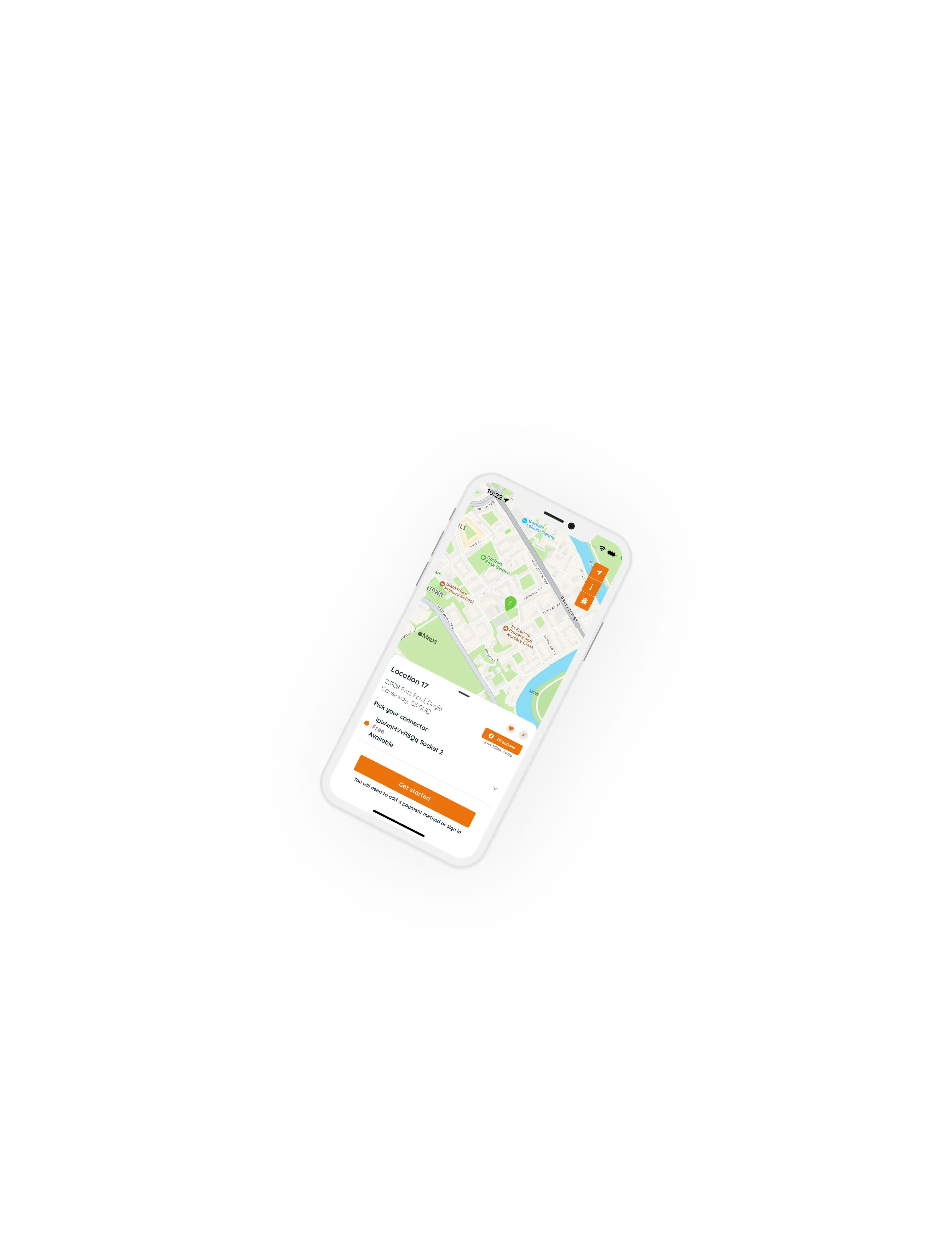 Mobile app screen