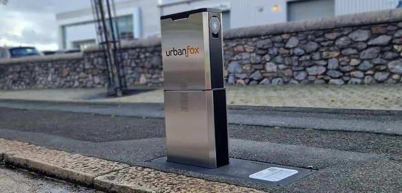 Urban Fox chargepoint on Hobart Street