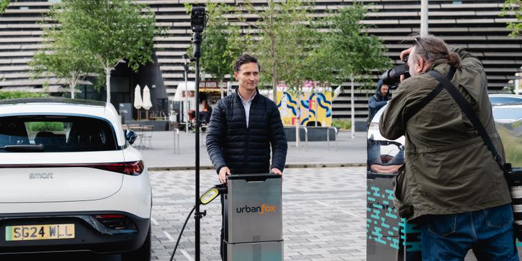 Video recap: Urban Fox launches pop-up chargers in Dundee hero image