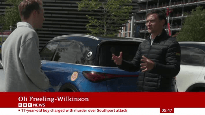Urban Fox features on BBC News discussing its innovative electric vehicle chargers