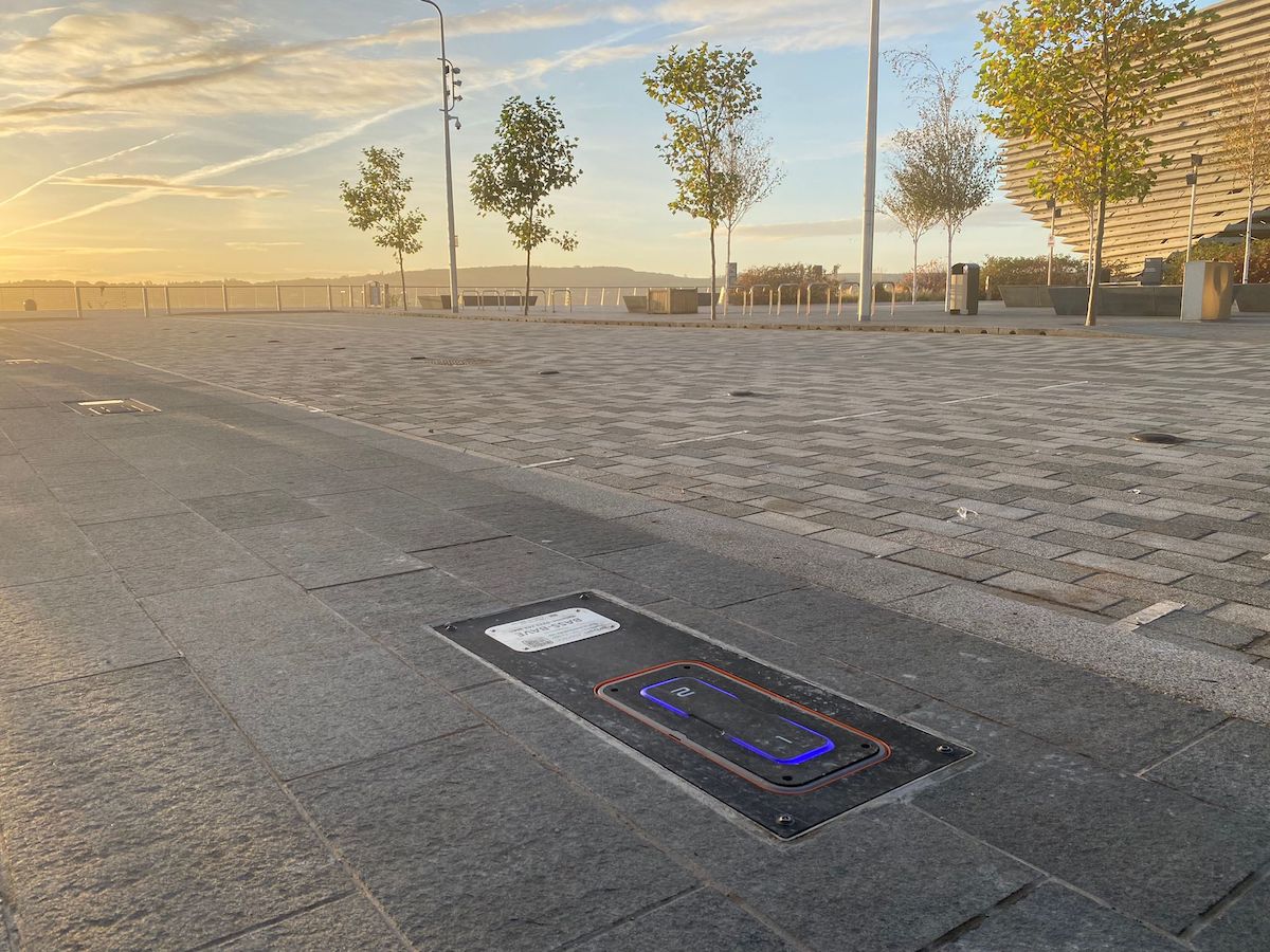 chargepoint in the ground